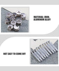 Heavy Duty Furniture Cam Lock Fittings Kit Iron And Aluminum Alloy 24 Sets for cabinet assembly, showing parts and materials