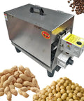 Totally Badass Hella Smooth Electric Coffee Roaster Machine With Nonstick Drum And Smart Thermostat For Roasting Peanuts Cashews Chestnuts Sesame Soybeans And Tea Batches Pretty Sweet, stainless steel with nuts.