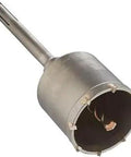 Heavy Duty SDS Max Core Bit 3-1/2 Inch By 12 Inch One Piece For Concrete And Masonry Drilling Beefy Demolition Bit with visible teeth