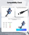 Sweet Upgrade 26V Replacement Charger For Cordless Vacuum Cleaner Battery Power Adapter 1 Amp Input compatibility check steps and vacuum image