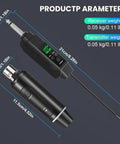 Two Transmitters 2.4G Wireless Microphone System With Receiver And Volume Control, Low Latency, Rechargeable dimensions