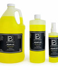 Three bottles of Benchpro Aquiflux yellow flux for metalwork, featuring various sizes for jewelry making and welding processes.