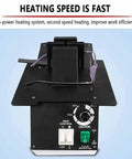 Quick Fix Optical Frame Heater For Resin And Plastic Eyeglasses showing control panel and eyeglasses on the base.