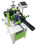 Slick CNC Circular Saw Blade Sharpener With Smart Touchscreen, 550W motor, shows sharpener control panel and blade support.