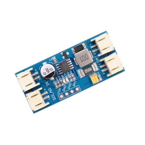 MPPT Solar Charge Controller For 1 Cell LiPo Battery And 12V Solar Panel Charger Regulator CN3791, top view with JST PH2.0 cables ports