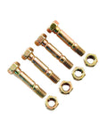 Two-Stage Snow Thrower Shear Bolt Kit OEM-710-0890 fits older models showing four shear bolts and hex nuts arranged in order