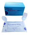 Rock Solid Disposable Laser Eye Shields For IPL Led Facial Treatments Easy Application Medical Pads With OD7 Barriers 100 Pair Bundle in package with protective design.