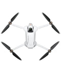 Top view of Infinity Bundle 8K 360 Degree Foldable Drone With Immersive Goggles, sleek design in white with four propellers.