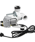 Premium Washer Drain Pump Assembly Replaces DC97 19289F PX3516 01, white plastic design for efficient water removal.