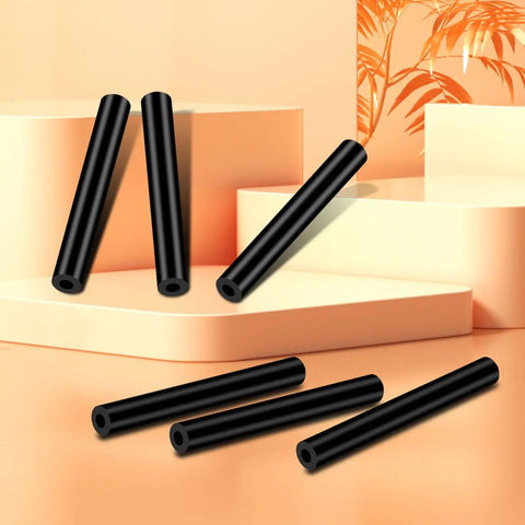 Jeep Wrangler Sun Visor Repair Kit 6 Pack Rubber Black Tube For Driver And Passenger Side 2007-2017 JK JKU Easy DIY Install