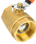 Old School Rugged Brass Ball Valve For Water Oil And Gas Lines With Smooth Quarter Turn Handle and no frills corrosion resistance.