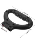 Wagon Replacement Pull Handle With Ergonomic Grip For Folding Garden Wagons And Camping Trolleys Easy Grab Double Hole Plastic Push Handle Universal Fit For Outdoor Camping And Daily Use, black 17cm