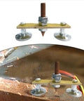 Heavy Duty Welding Ground Clamp With N35 Double Magnet Head Delivers Insane 30kg Suction Power For Rock Solid Grip on metal surface with sparks