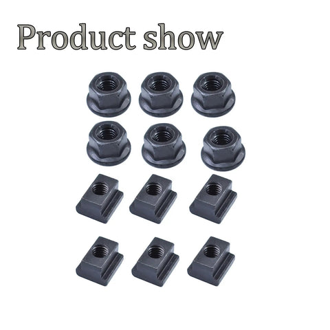 Heavy Duty T Slot Clamp Kit Set With 58 Pieces Half Inch And Three Eighths Inch Stud Clamps Hold Down Clamps In Steel flange and T-nuts