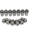 Precision High Performance ER Spring Collet Set For Lathe Mill Tool With Tight Clamping Grip, 12 pieces, for CNC routers and engravers.