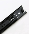 Close-up of Super Smooth 36 Inch Wide Buffer Damping Steel Ball Drawer Slides Set Silent Three Section Rails