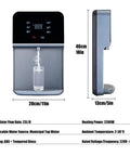 Wall Mounted Water Cooler With Child Lock, Instant Hot Water Dispenser, LED Smart Panel, Adjustable Temperature, side view