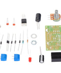 Built Tough Lm317 Adjustable Regulated Power Supply Kit With Ac Dc Input And 2200Uf Filter Cap In Rugged Abs Box components layout