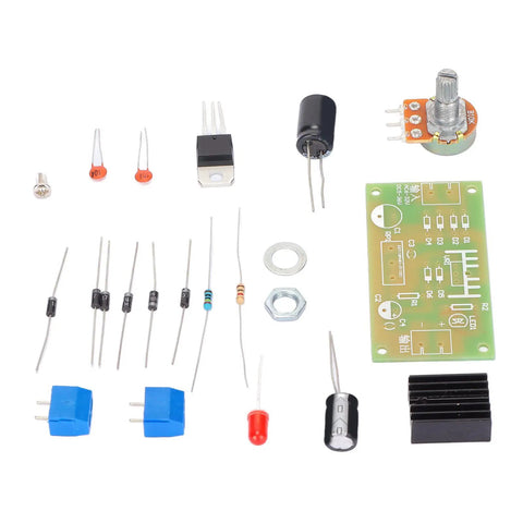 Built Tough Lm317 Adjustable Regulated Power Supply Kit With Ac Dc Input And 2200Uf Filter Cap In Rugged Abs Box components layout