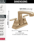 Venetian Bronze Kitchen Faucet With Diamond Seal Technology Water Sense Certified ADA Compliant 1.5 GPM Flow metal finish dimensions