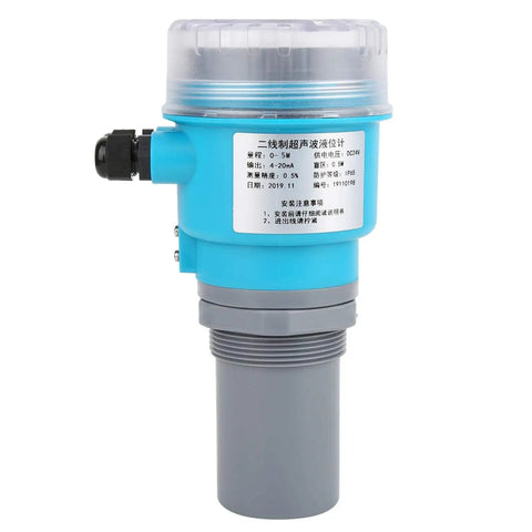 Ultrasonic Level Meter With LCD Water Level Sensor And LED Display, Digital Level Monitor For Liquids, 4 To 20mA Analog Output