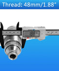 Hydraulic Female Flat Face Quick Coupler 48mm Thread Beefed Up Quick Attach For 7246802 AT406475 7249643 47396761 V1311-77150 373-6968