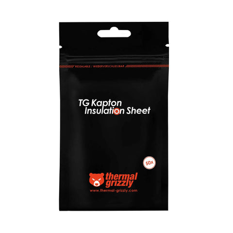Kapton Insulation Sheet Strips For PC Rigs, 50 Pieces Of 10x60mm Pack, Polyimide Film, High Temp 280C, Black Packaging