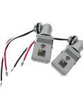 Two Pack Outdoor Dusk To Dawn Photocell Sensor Switch For 120V AC Lighting Auto On At Low Light Off At Bright 1000W Max Waterproof