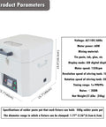 Automatic Solder Paste Mixer For SMT Tin Cream Mixing Dual 500g Capacity 1350 RPM with product parameters panel
