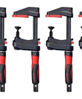 Six Pack GearKlamp 6 Inch Bar Clamps For Tight Spaces With Quick Release Shift Button And Separate Handle For Maximum Clearance
