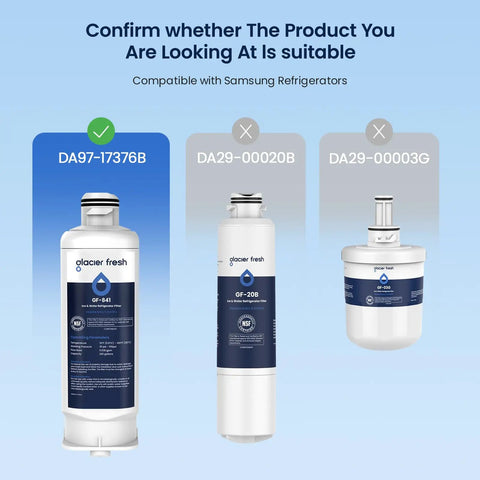 Premium Refrigerator Water Filter Replacement For Da97 17376B HAF QIN And HAF QIN EXP Compatible With RF23M8070SG RF23M8070SR RF23M8090SG RF23M8090SR RF23M8570SR RF23M8590SG Six Month Filter Life For Clean Ice And Fresh Water Taste