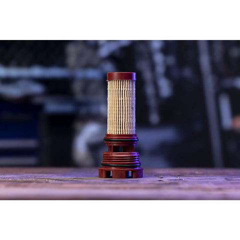 Two Micron Fuel Filter Element Replacement For Mercury Outboard Engines And MerCruiser Sterndrive on wooden surface