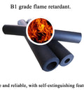 Foam Pipe Insulation Tubing For Handles And Pipes, 6mm Inner, 9mm Outer, 1.8m Long, B1 flame retardant black foam tubes