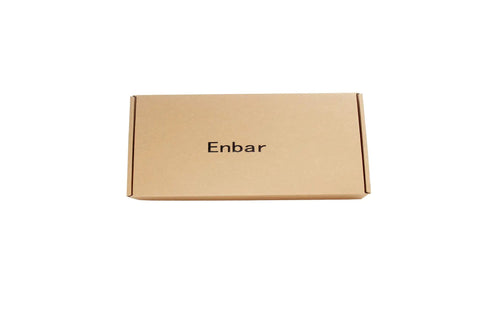 Cardboard box for Flexible Inspection Mirror On A Stick With 360 Rotation And 2 LED Lights, with Enbar logo visible.