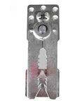 Heavy Duty Sectional Sofa Connectors 8 Pack Metal Clips To Lock Couch Sections Down, silver metal connector front view.