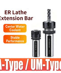 Heavy Duty Er Collet Chuck Extension Holder For Milling Machine Lathe And High Speed Cnc Cutting Tool image showing two ER lathe extension bars.