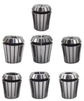 ER32 Collet Set Of 7 Pieces With Common Sizes 1/8 1/4 5/16 3/8 1/2 5/8 3/4 For CNC Milling Drilling Boring Engraving And Tapping Built From Solid Spring Steel For Pro Shop Use