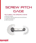 Steel Screw Pitch Gauge With Locking Device For Construction And DIY Projects, 4-42 TPI Range, 30 Leaves displayed open
