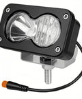 Ride-Ready Plug And Play LED Headlight Kit For Ebikes And Powersports, Waterproof 20W Headlamp With 3 Pin Connector