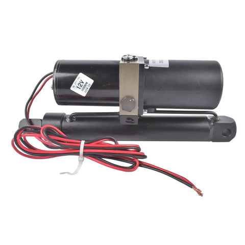 Rugged Workhorse 12V DC Hydraulic Linear Actuator 8 Inch Stroke 1700 Lbs Thrust Heavy Duty 300W Motor with wires and mount