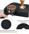 Espresso Tamper Mat For Home Barista Setup, Food Safe Silicone Coffee Tamp Pad With Anti Slip Surface, Corner Tamping Pad