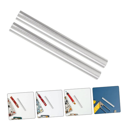 Aluminum Tent Pole Repair Tubes 8 Pack Connectors For Camping Hiking And Outdoor Adventures on white background