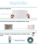 Instruction steps for using the Four Pack Filament Storage Boxes For 3D Printing With Built In Desiccant Label Kit And Moisture Protection
