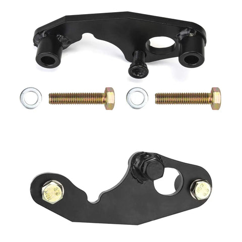LS Engine Exhaust Manifold Bolt Repair Kit Fits Chevrolet 4.8 5.3 5.7 6.0 with steel brackets and bolts for easy installation.