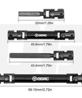 Center Driveshaft For Axial SCX24 Jeep Gladiator AXI00005 Steel CNC Hardened U Joint Upgrade Drive Shaft Heavy Duty RC Cars Part