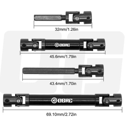 Center Driveshaft For Axial SCX24 Jeep Gladiator AXI00005 Steel CNC Hardened U Joint Upgrade Drive Shaft Heavy Duty RC Cars Part