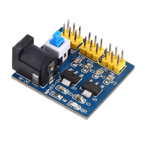 DC DC Buck Converter Module Step Down Power Supply 12V To 3.3V 5V And 12V Outputs, PCB Mount, Battery Powered, 0.8A, Compact