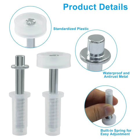 Bi Fold Door Top Roller Guide Kit With Spring Loaded Wheels And Pivots DIY Friendly Closet Door Hardware shown with plastic and metal parts
