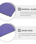 Blue Cobalt Glass Sheet For Chemistry Experiments And Flame Color Tests Potassium Reaction SafeGuard Glass purple glass sheet close-up