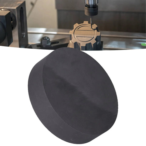 Premium Pro Grade High Purity Graphite Ingot Block 95 To 98 Percent for milling and surface plate use, shown in manufacturing setup.